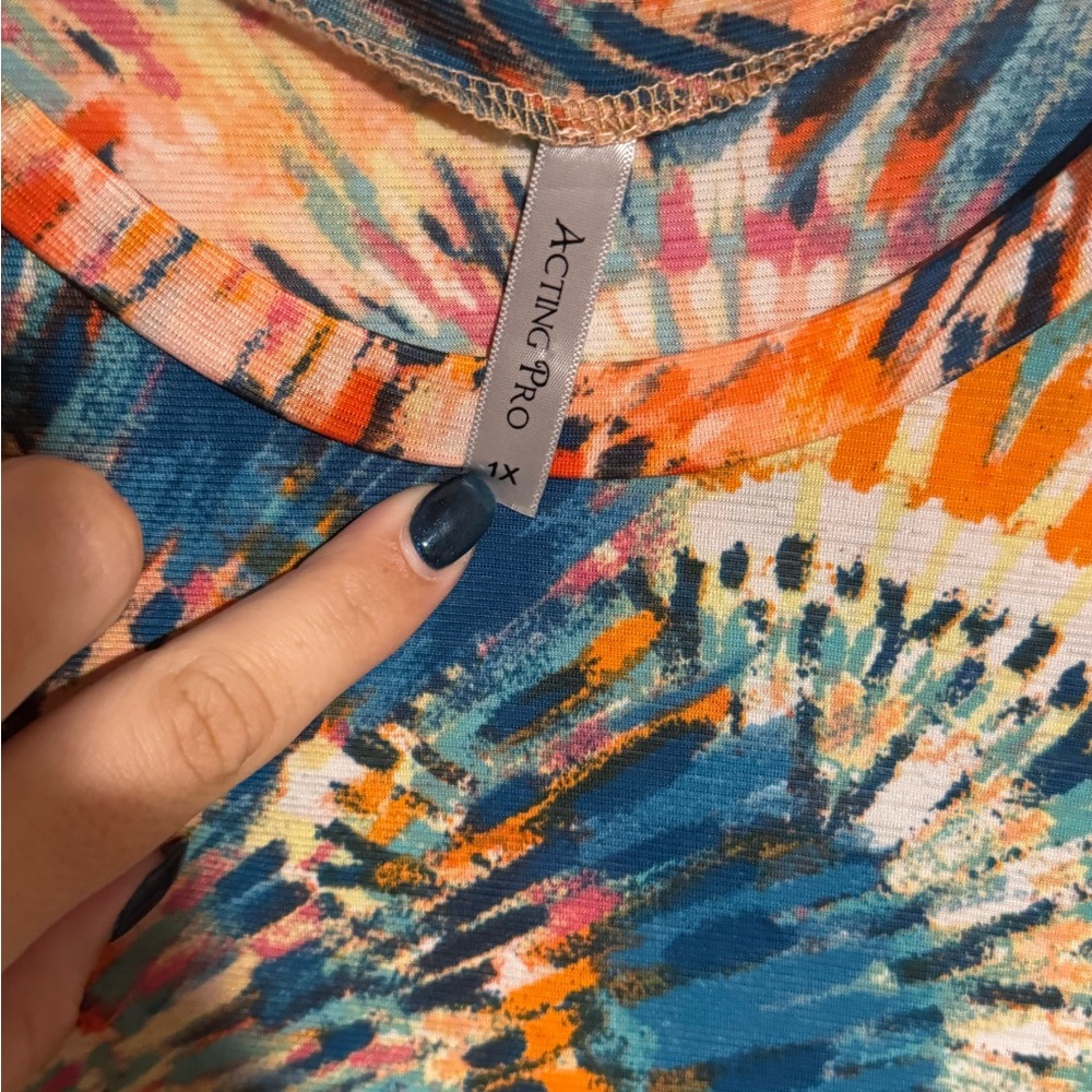 Acting Pro Colorful Tie-Dye Maxi Dress - Picture 2 of 2